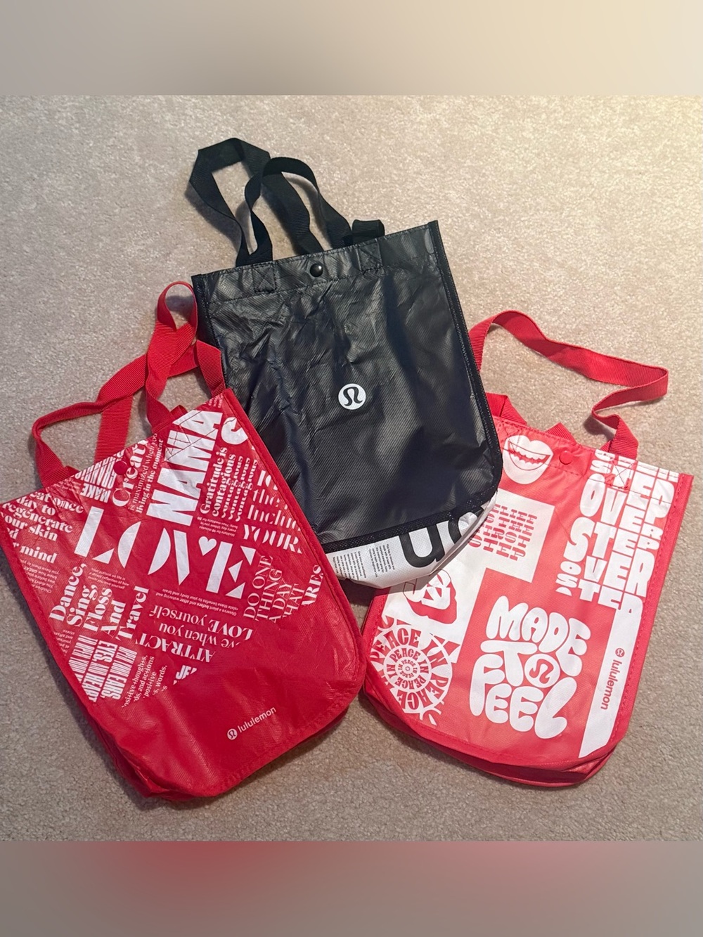 THREE lululemon athletica Graphic Tote Bags - Picture 2 of 7